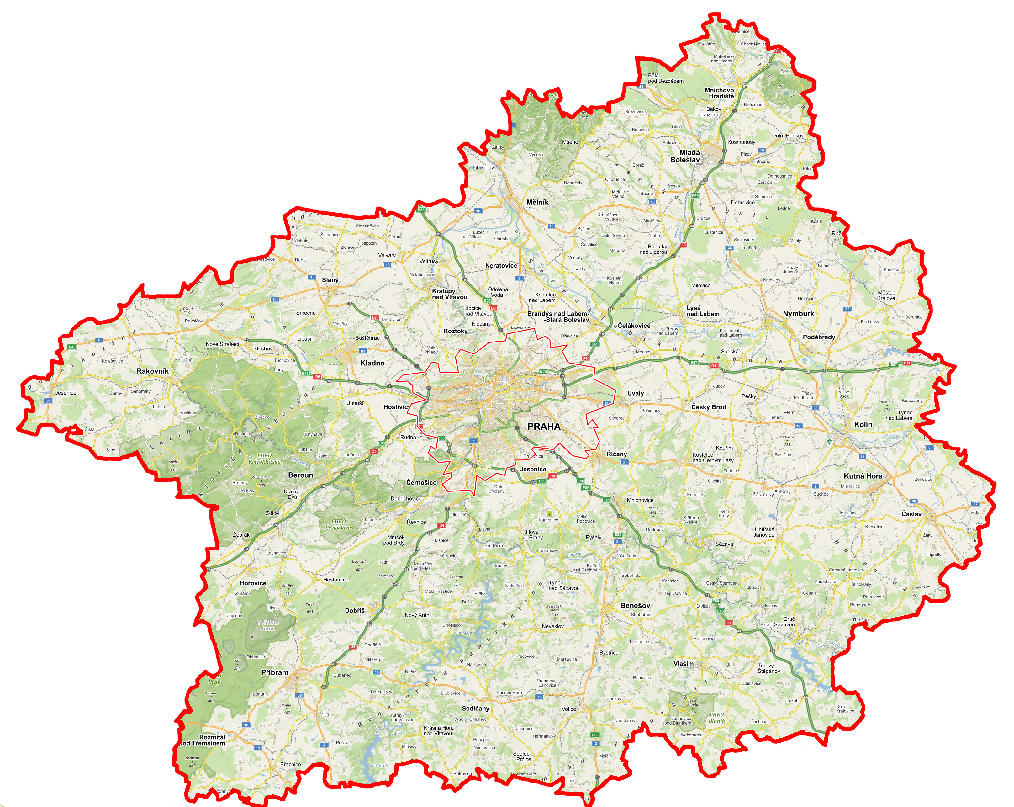 Mapa Prahy Cz